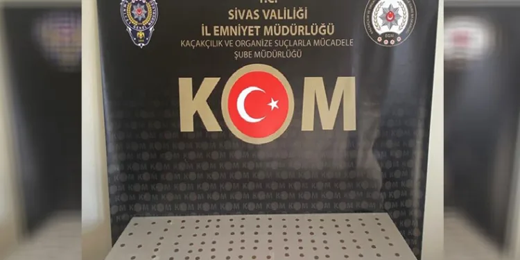 Sivas’ta onlarca sikke ele geçirildi