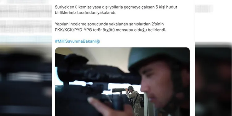 Türkiye’ye geçmeye çalışan kişiler yakalandı
