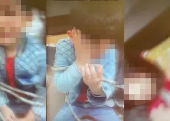 Çocuklarını darp eden vicdansız baba