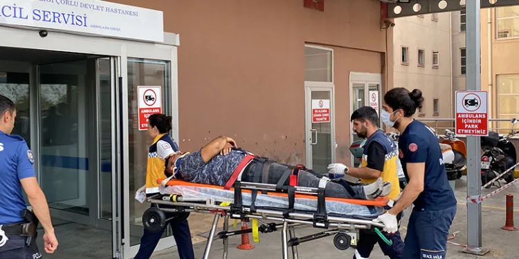 Üzerine 1 ton yük düştü