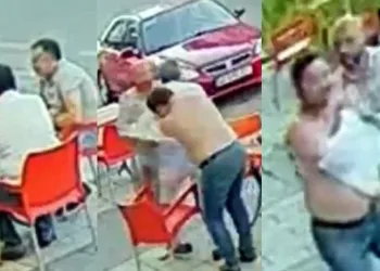 Arkadaşları ile çay içerken neye uğradığını şaşırdı