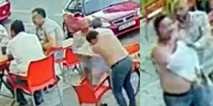 Arkadaşları ile çay içerken neye uğradığını şaşırdı