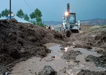 Van Gürpınar’da su baskınları
