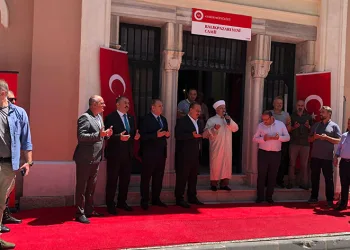 Balıkpazarı Camii ibadete açıldı