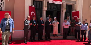 Balıkpazarı Camii ibadete açıldı