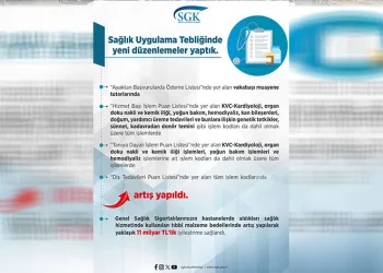 SGK Sağlık Uygulama Tebliği’nde yeni düzenleme