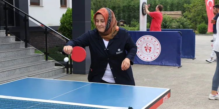 Spor için mola verdiler