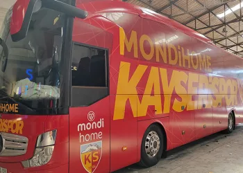 Kayserispor otobüsüne yeni makyaj