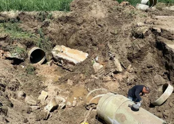 Karasu içme hattında yeniden patlak