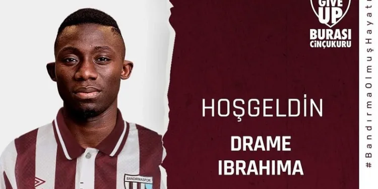 Bandırmaspor Drame İbrahima ile 3 yıllık sözleşme imzaladı