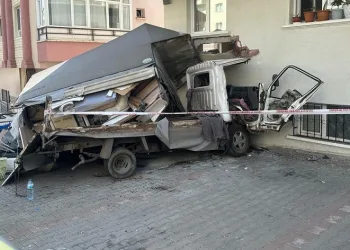 Freni boşalan kamyonetin sürücüsü hayatını kaybetti