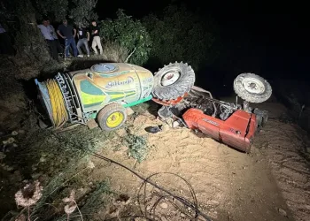Bursa’da devrilen traktörün altında kaldı, hayatını kaybetti