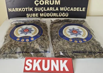 Çorum polisinden uyuşturucu operasyonu