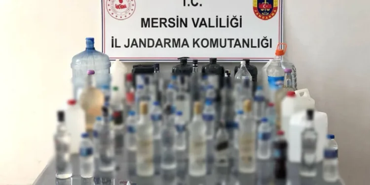 100 litre sahte içki ele geçirildi