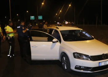 Araç 70 kilometre sonunda yakalandı