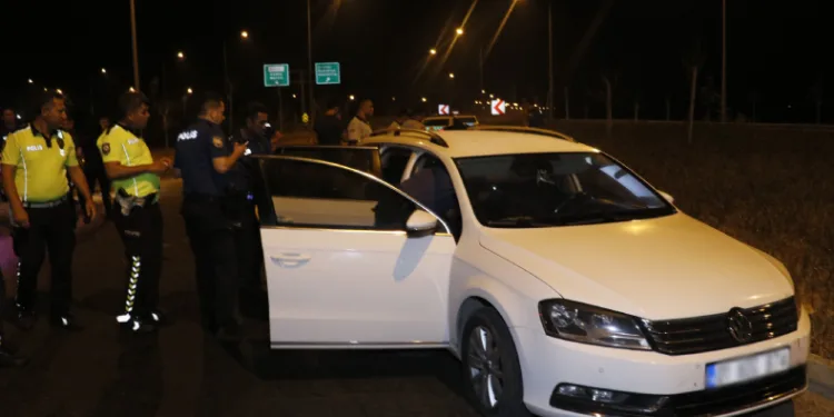 Araç 70 kilometre sonunda yakalandı