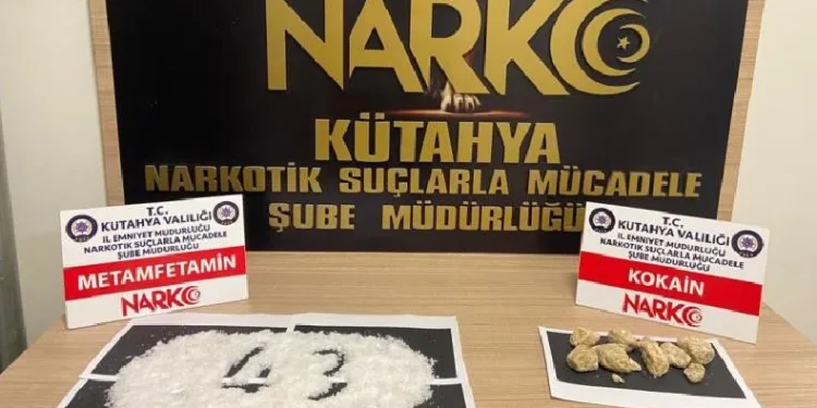 Kütahya’da uyuşturucuyla yakalanan şüpheli tutuklandı