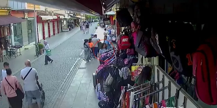 Valiz hırsızı güvenlik kameralarına yakalandı