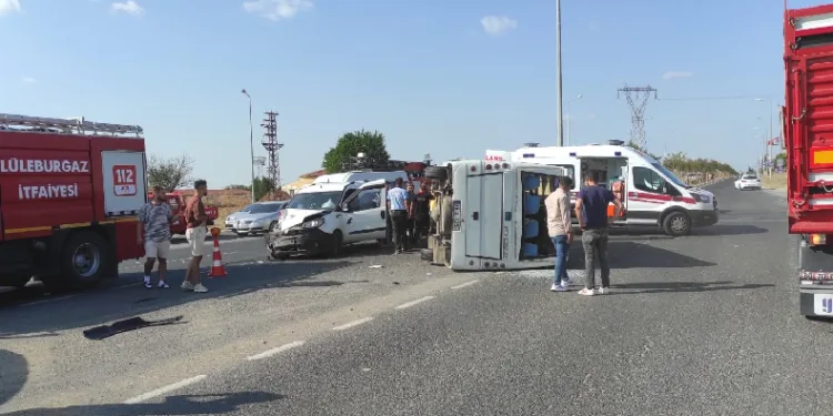 Kırklareli’nde trafik kazası: 3 yaralı