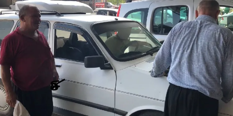 26 yıllık aracına klima taktırdı
