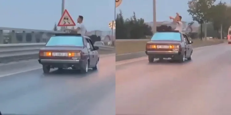 Tehlikeli yolculuk kameraya yansıdı
