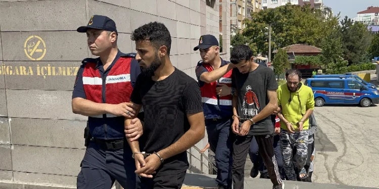 Gaspçılar adliyeye sevk edildi