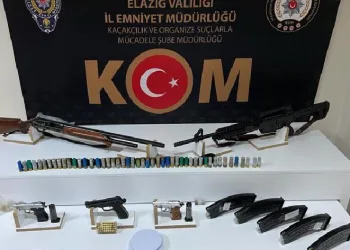 Elazığ’da silah kaçakçılığı operasyonu
