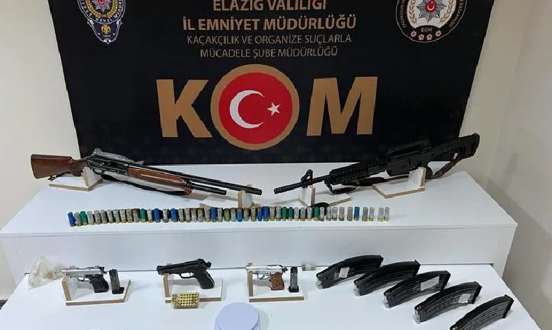 Elazığ’da silah kaçakçılığı operasyonu