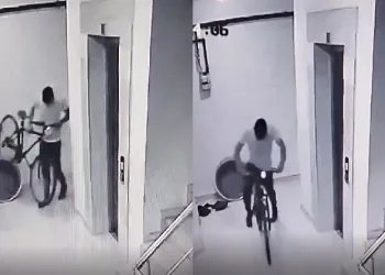 Pişkin bisiklet hırsızı kameraya yakalandı