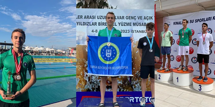 Belediyesporlu yüzücü madalyaları topladı