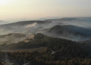 Yangının 3. gününde yanan alanlar görüntülendi