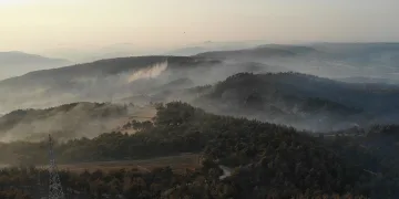 Yangının 3. gününde yanan alanlar görüntülendi