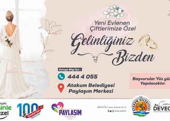 Atakum’dan ücretsiz gelinlik desteği