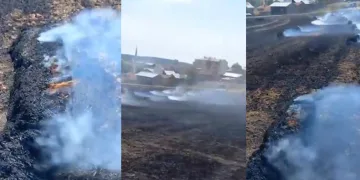 Yangında 500 balya alevlere teslim oldu