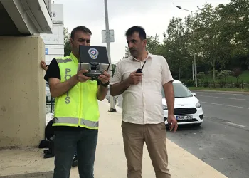 Şişli’de dron destekli denetim