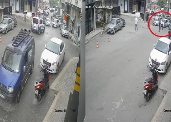El frenini çekmeyi unutunca olanlar oldu