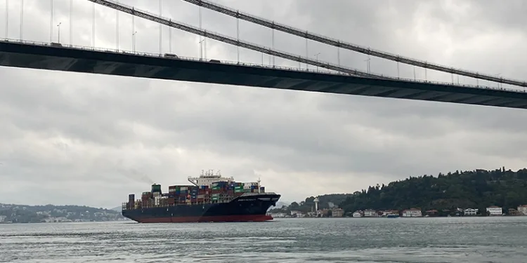 Tahıl gemisi İstanbul Boğazı’na girdi