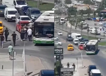 Bursa’da sürücüler yolu paylaşamadı