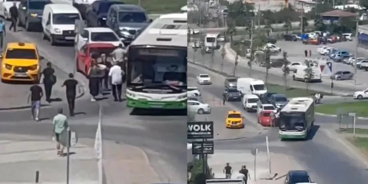 Bursa’da sürücüler yolu paylaşamadı