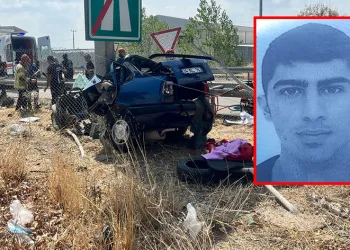 Bursa’da yoldan çıkan araç kaza yaptı