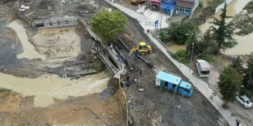 Selin bastığı mahalle havadan görüntülendi
