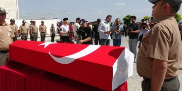 Şehit olan ormancı için tören düzenlendi