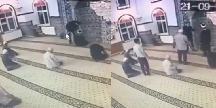 Camiye ayakkabıyla girmişti, nedeni meğerse