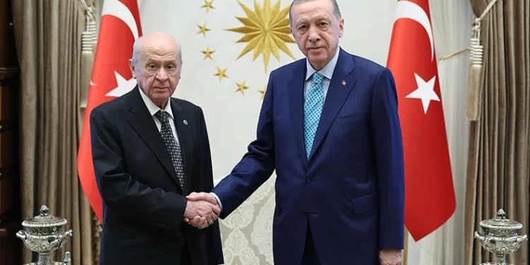 Cumhurbaşkanı Erdoğan, Bahçeli ile görüştü