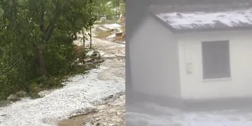 Karabük’e fındık büyüklüğünde dolu yağdı