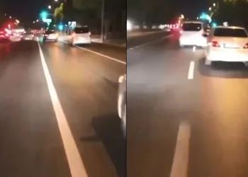 Trafikte sürücülerin canını hiçe sayarak makas attı