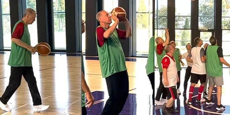 Cumhurbaşkanı Erdoğan’ın basketbol performansı
