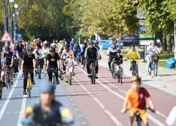 Doğa ve sağlık için pedal çevirdiler
