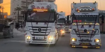 Tır şoförü damadın düğün konvoyu tırlardan oluştu