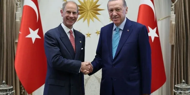 Cumhurbaşkanı Erdoğan, Prens Edward’ı kabul etti